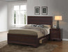 Kauffman California King, Eastren King, & Queen Panel Bed Dark Cocoa - In Home Furniture (San Antonio, TX)