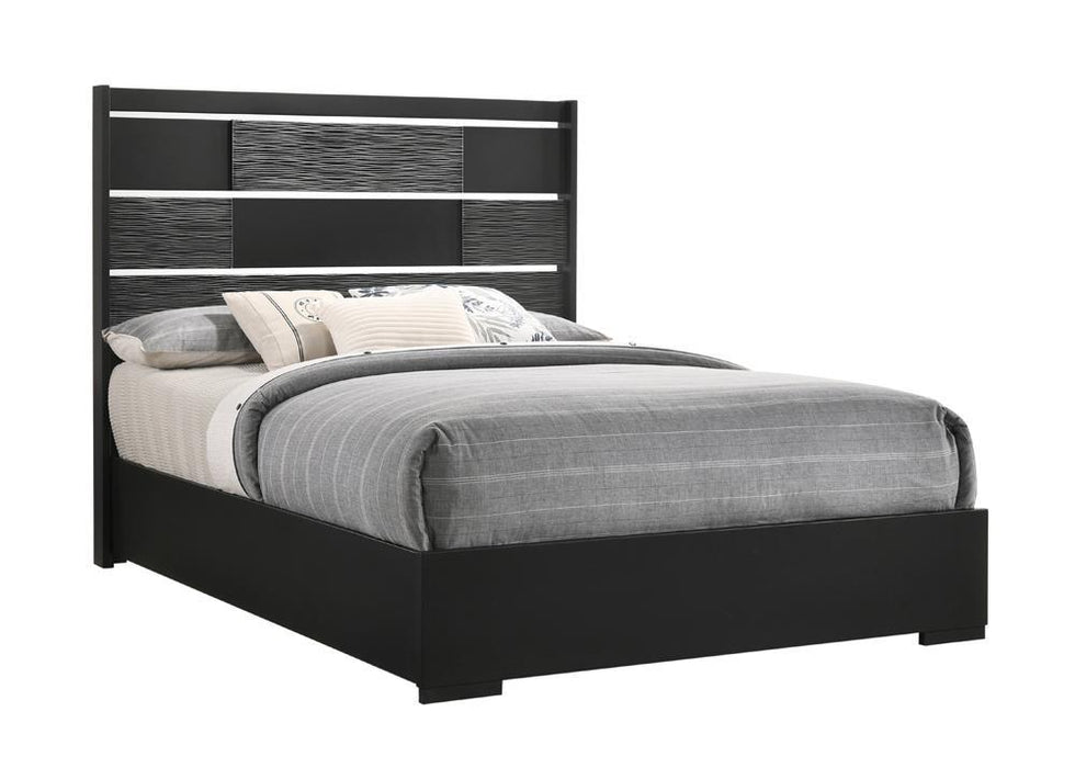 Blacktoft Queen Panel Bed Black