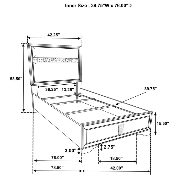Miranda Panel Bed - In Home Furniture (San Antonio, TX)