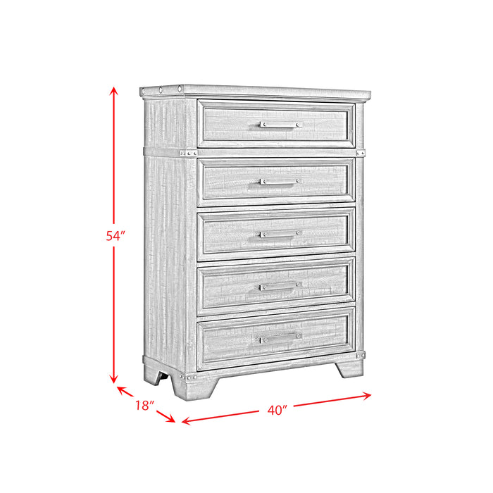 Colorado City 5-Drawer Chest in Charcoal - In Home Furniture (San Antonio, TX)