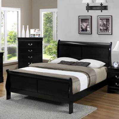 Crown Mark Louis Philip Twin Sleigh Bed in Black B3950 image