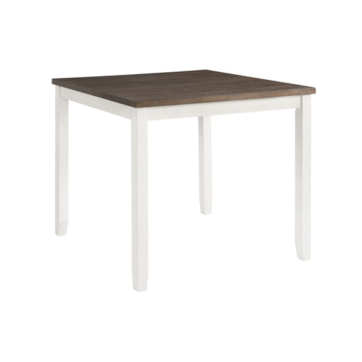 Martin 5pc Counter Set (Dark Brown Top - White Base) - In Home Furniture (San Antonio, TX)