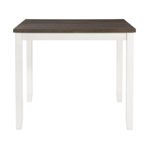 Martin 5pc Counter Set (Dark Brown Top - White Base) - In Home Furniture (San Antonio, TX)