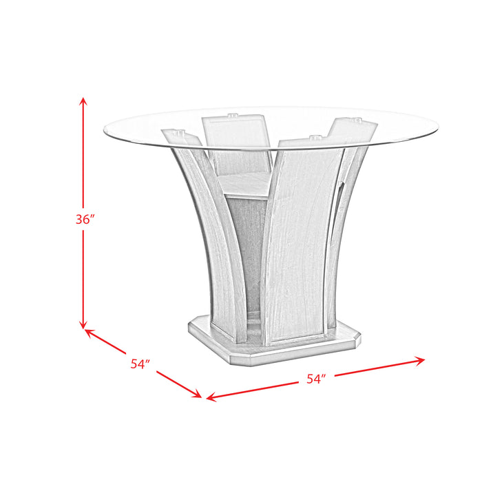 Dapper Grey Round Counter Table - In Home Furniture (San Antonio, TX)
