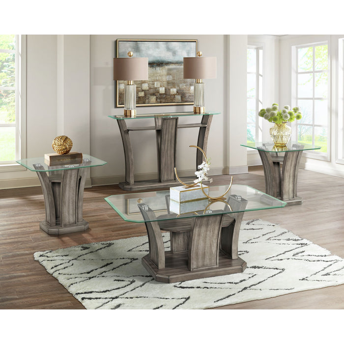 Dapper Square End Table Grey - In Home Furniture (San Antonio, TX)
