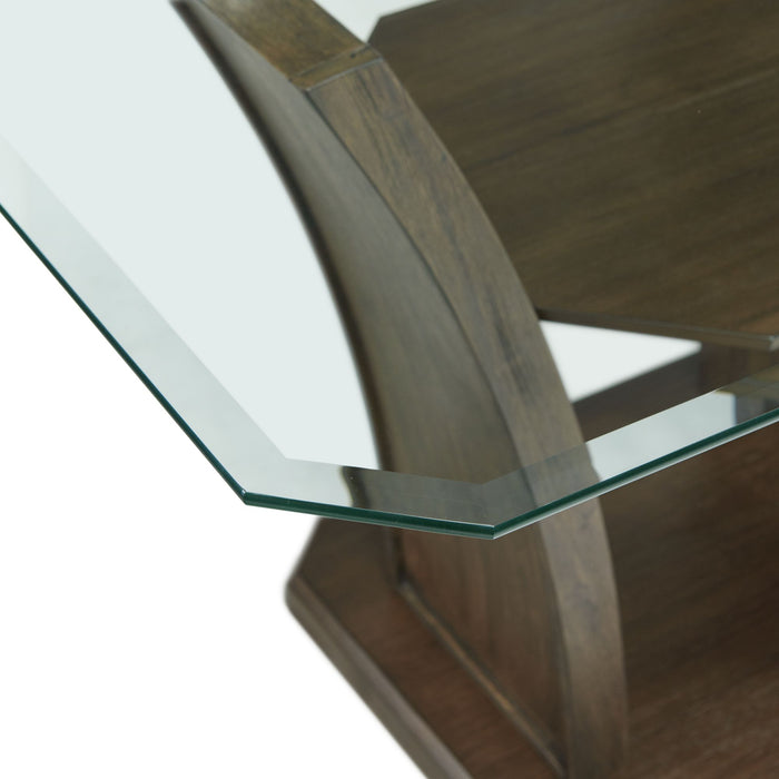 Dapper 5PC Rectangular Standard Height Dining Set in Walnut-Table & Four Chairs - In Home Furniture (San Antonio, TX)