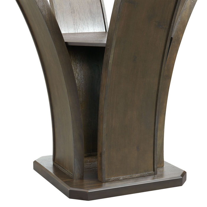 Dapper Grey Round Counter Table - In Home Furniture (San Antonio, TX)