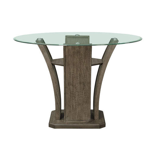Dapper Grey Round Counter Table - In Home Furniture (San Antonio, TX)