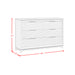 Denmark 6-Drawer Dresser in White - In Home Furniture (San Antonio, TX)