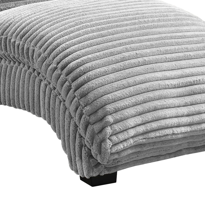 Dominick II Chaise in Masis Silver - In Home Furniture (San Antonio, TX)