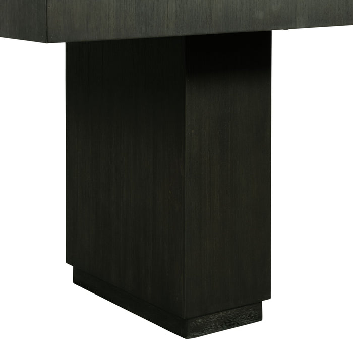 Donovan Rectangular Standard Height Dining Table in Black - In Home Furniture (San Antonio, TX)