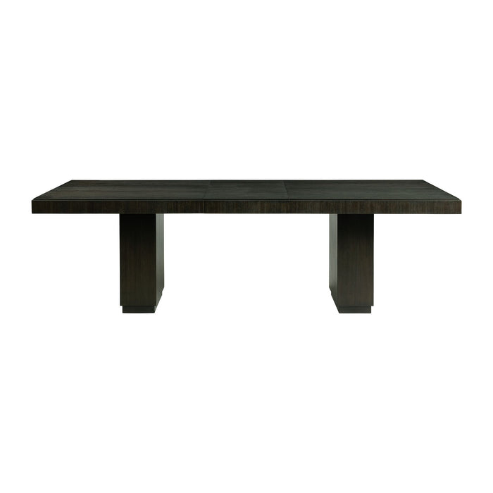 Donovan Rectangular Standard Height Dining Table in Black - In Home Furniture (San Antonio, TX)