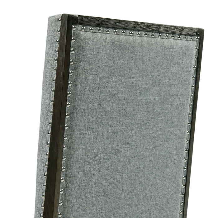 Donovan Upholstery Side Chair Dark (2 Per Pack) - In Home Furniture (San Antonio, TX)