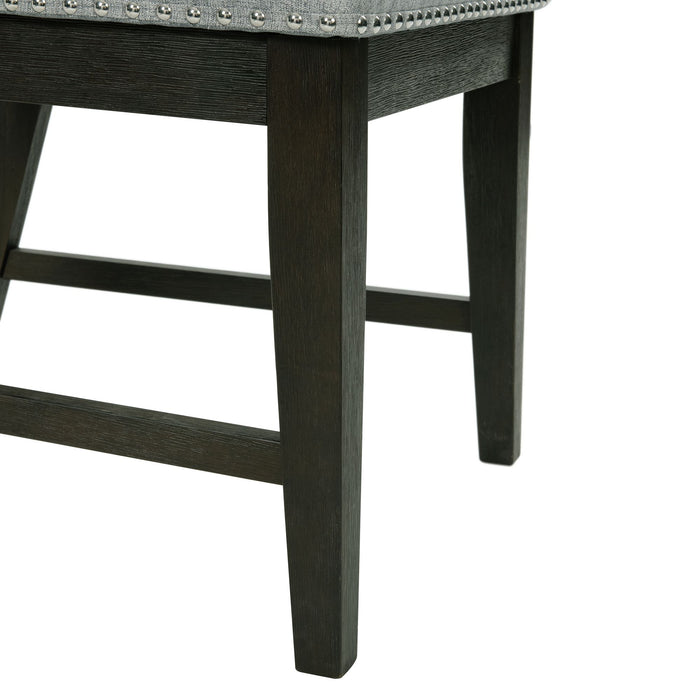 Donovan Upholstery Side Chair Dark (2 Per Pack) - In Home Furniture (San Antonio, TX)