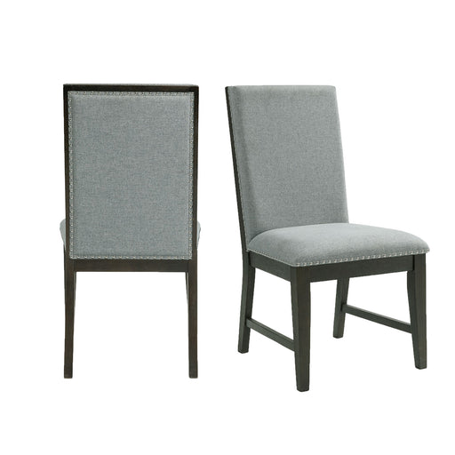 Donovan Upholstery Side Chair Dark (2 Per Pack) - In Home Furniture (San Antonio, TX)