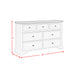 Eastwood Youth 7-Drawer Dresser in Brown and Off-White - In Home Furniture (San Antonio, TX)