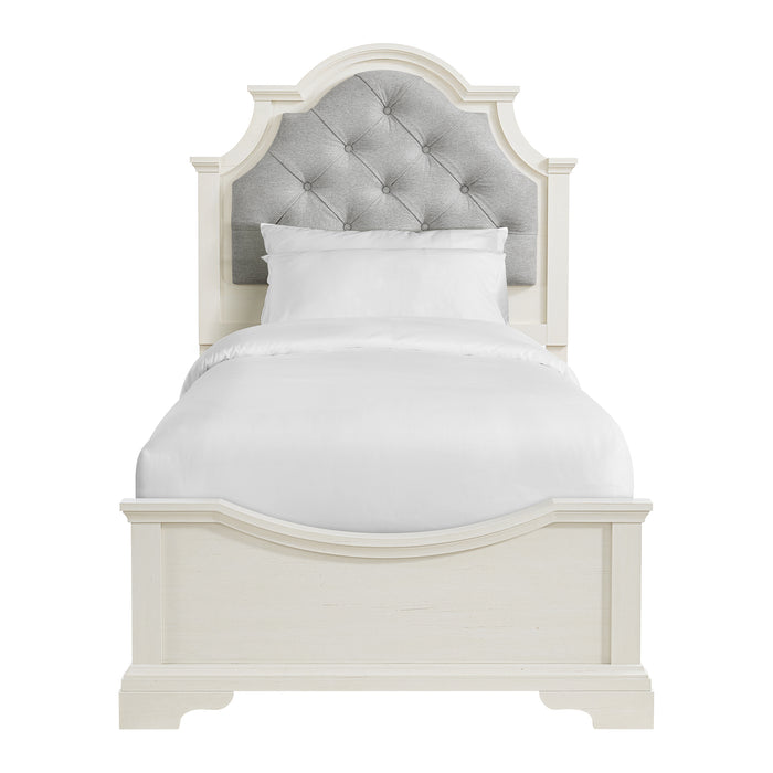 Eastwood Youth UPH Bed in Off-White - In Home Furniture (San Antonio, TX)