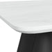 Edison End Table in White and Black - In Home Furniture (San Antonio, TX)