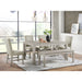 Eleanor Standard Height Dining Set in White-Rectangular Table and Four Chairs - In Home Furniture (San Antonio, TX)