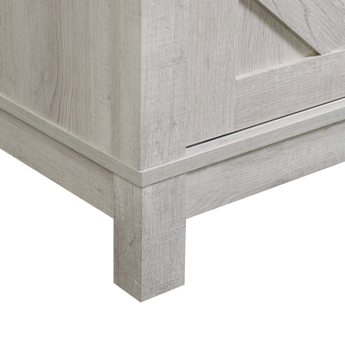 Eleanor 70" TV Stand with Sliding Door in White