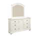 Brookpine White Dresser & Mirror Set - In Home Furniture (San Antonio, TX)