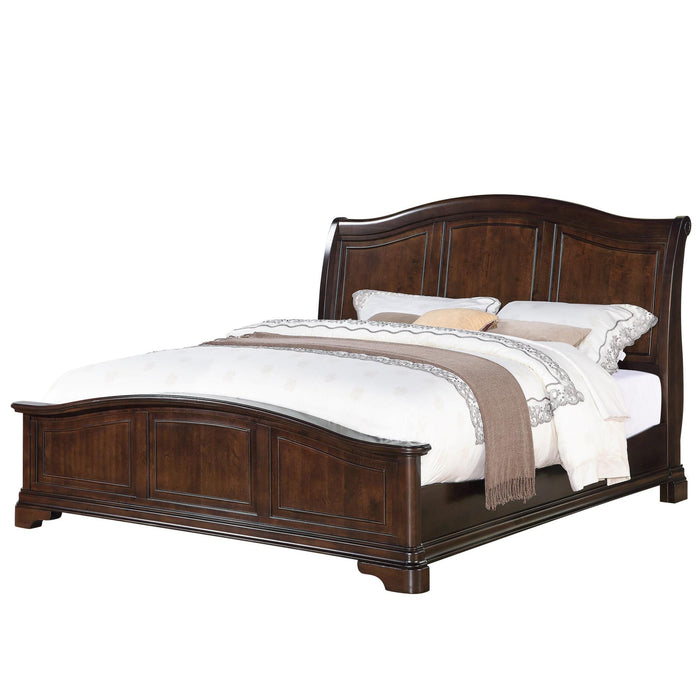 Cameron Cherry Queen Panel Bed