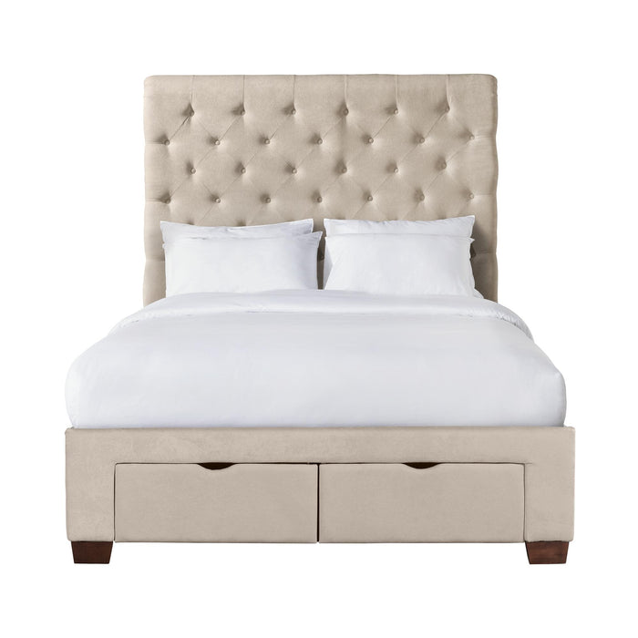 Waldorf Queen Upholstered Storage Bed - In Home Furniture (San Antonio, TX)