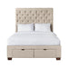 Waldorf Queen Upholstered Storage Bed - In Home Furniture (San Antonio, TX)