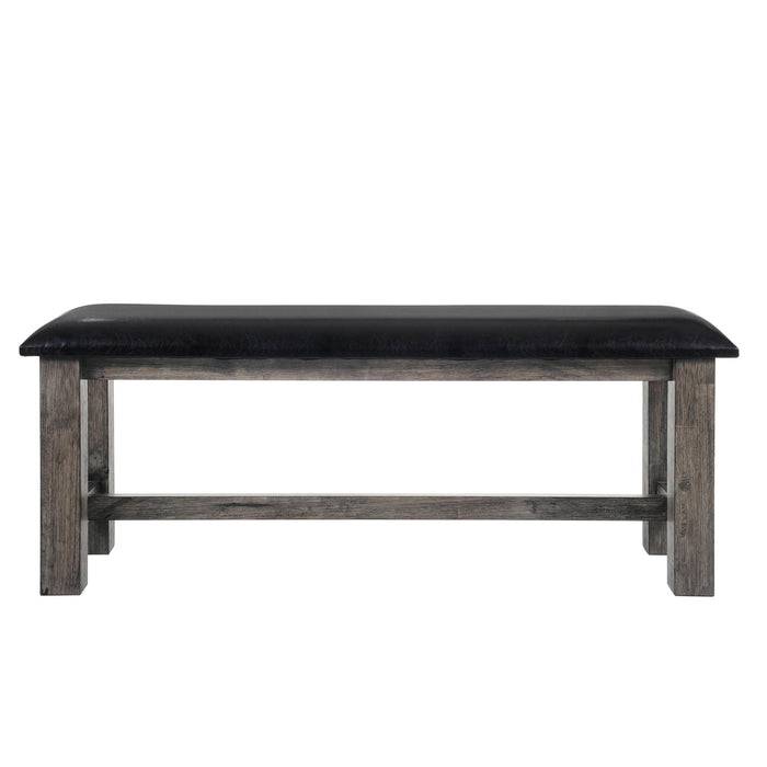 Nathan Bench w. PU Padded Seat - In Home Furniture (San Antonio, TX)