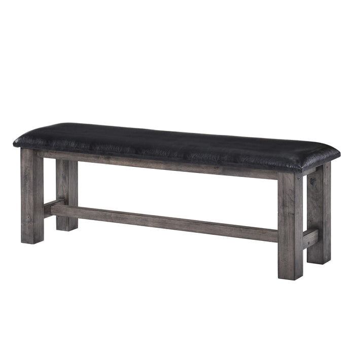 Nathan Bench w. PU Padded Seat - In Home Furniture (San Antonio, TX)