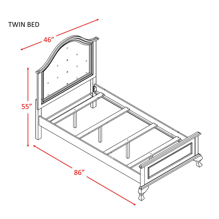 Jesse Twin Panel Bed - In Home Furniture (San Antonio, TX)