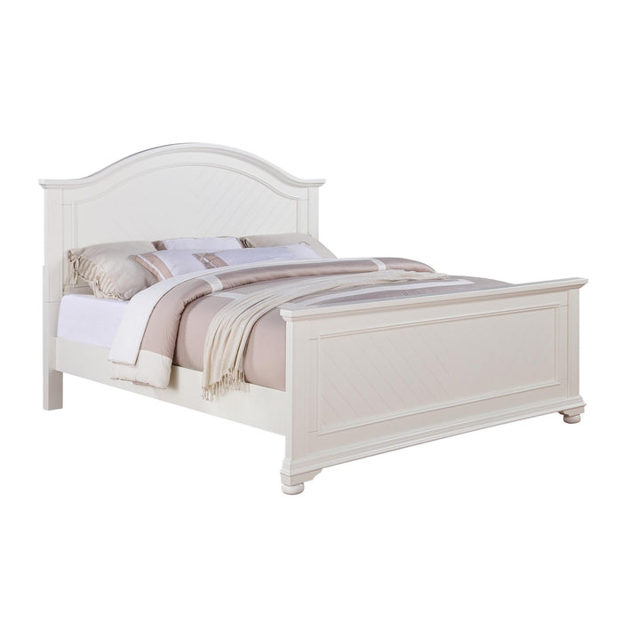 Brookpine White King Panel Bed - In Home Furniture (San Antonio, TX)