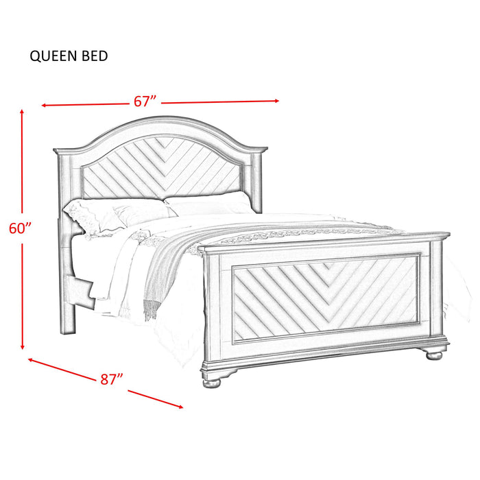 Brookpine White Queen Panel Bed - In Home Furniture (San Antonio, TX)