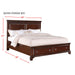 Canton Cherry Queen Storage Bed - In Home Furniture (San Antonio, TX)