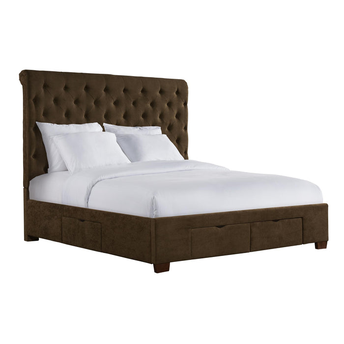 Waldorf King Upholstered Storage Bed - In Home Furniture (San Antonio, TX)