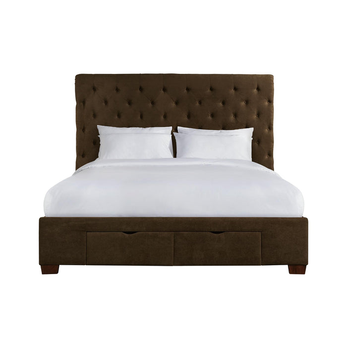 Waldorf King Upholstered Storage Bed - In Home Furniture (San Antonio, TX)
