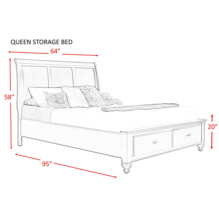 Chatham Queen Storage Bed - In Home Furniture (San Antonio, TX)