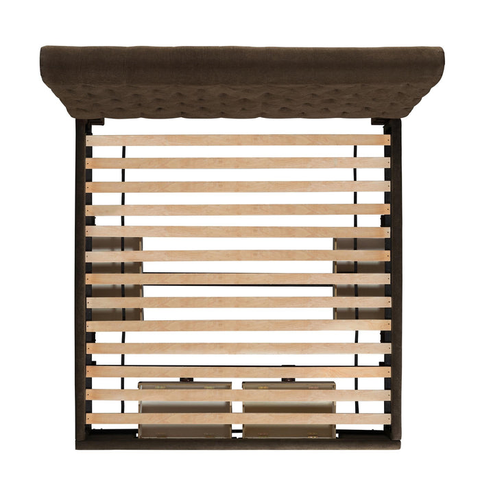 Waldorf King Upholstered Storage Bed - In Home Furniture (San Antonio, TX)