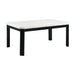 Francesca White Marble Standard Height Dining Table - In Home Furniture (San Antonio, TX)