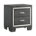 Titanium 2-Drawer Nightstand - In Home Furniture (San Antonio, TX)