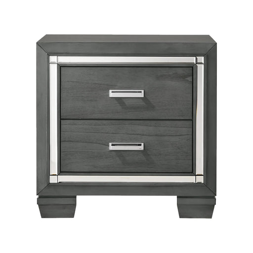 Titanium 2-Drawer Nightstand - In Home Furniture (San Antonio, TX)