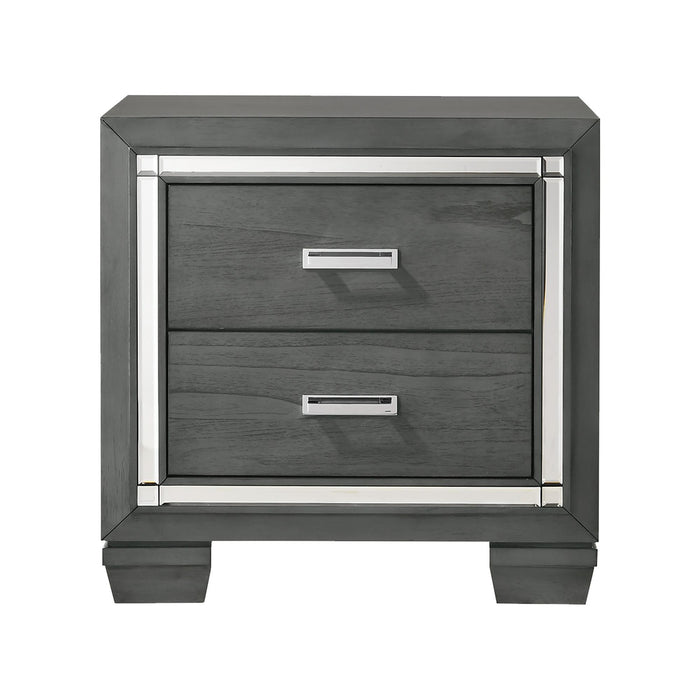 Titanium 2-Drawer Nightstand - In Home Furniture (San Antonio, TX)