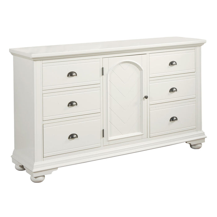 Brookpine White Dresser - In Home Furniture (San Antonio, TX)
