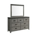 Wade 7-Drawer Dresser & Mirror Set - In Home Furniture (San Antonio, TX)