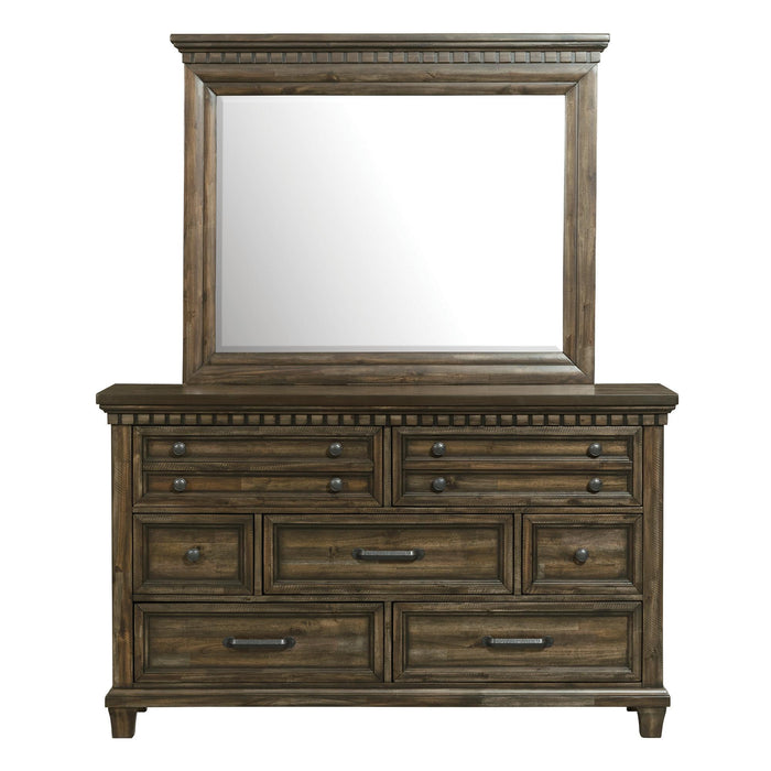 McCabe 7-Drawer Dresser with Mirror Set - In Home Furniture (San Antonio, TX)