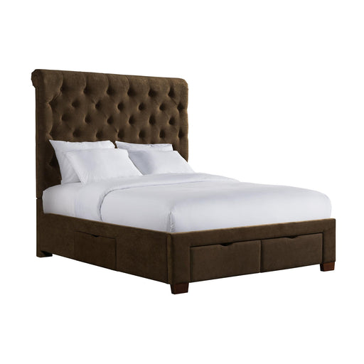 Waldorf Queen Upholstered Storage Bed - In Home Furniture (San Antonio, TX)