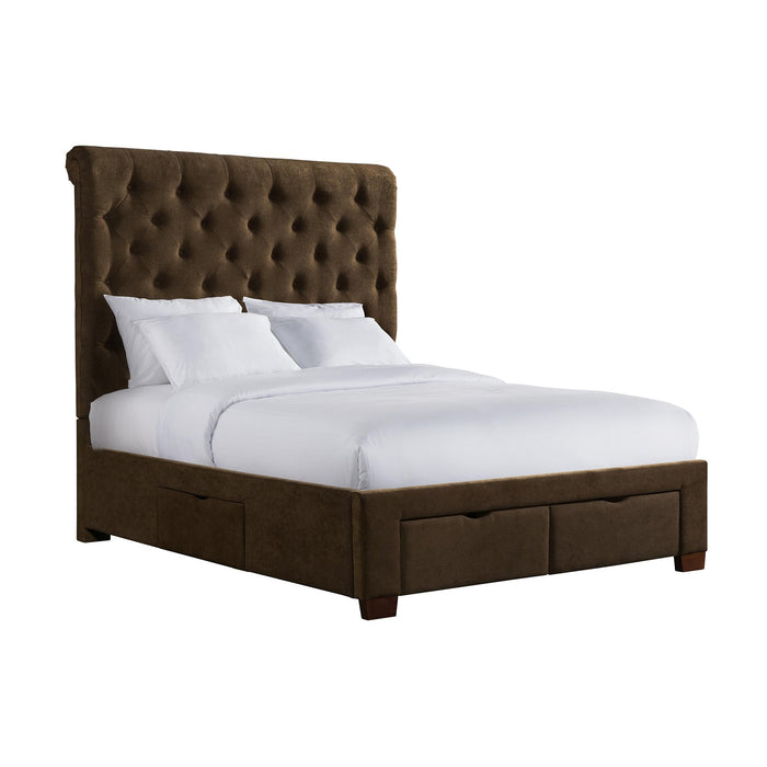 Waldorf Queen Upholstered Storage Bed - In Home Furniture (San Antonio, TX)