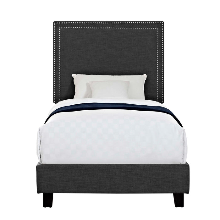 Erica Upholstered Twin Platform Bed - In Home Furniture (San Antonio, TX)