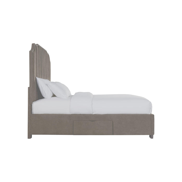 Harper Queen Upholstered Storage Bed - In Home Furniture (San Antonio, TX)