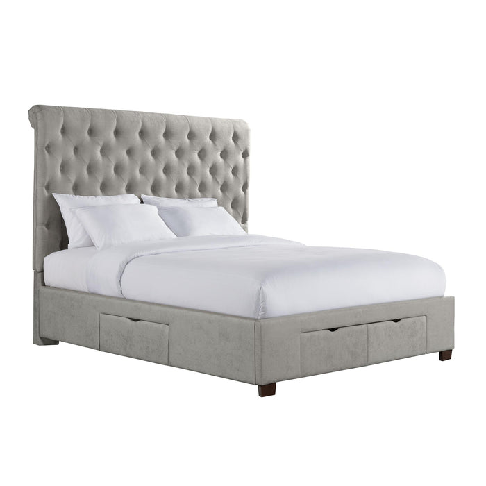 Waldorf King Upholstered Storage Bed - In Home Furniture (San Antonio, TX)